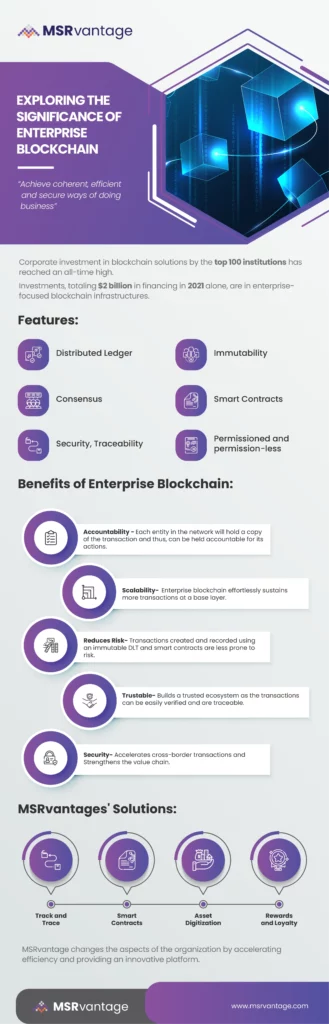 Enterprise Blockchain infographic